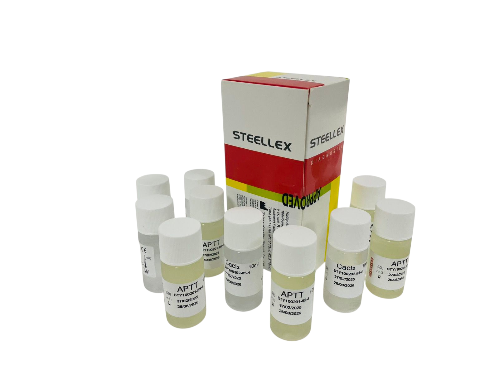 Набір Активований частковий тромбопластиновий час 5х10 мл у складі: R1 5х10 мл; R2 5х10мл